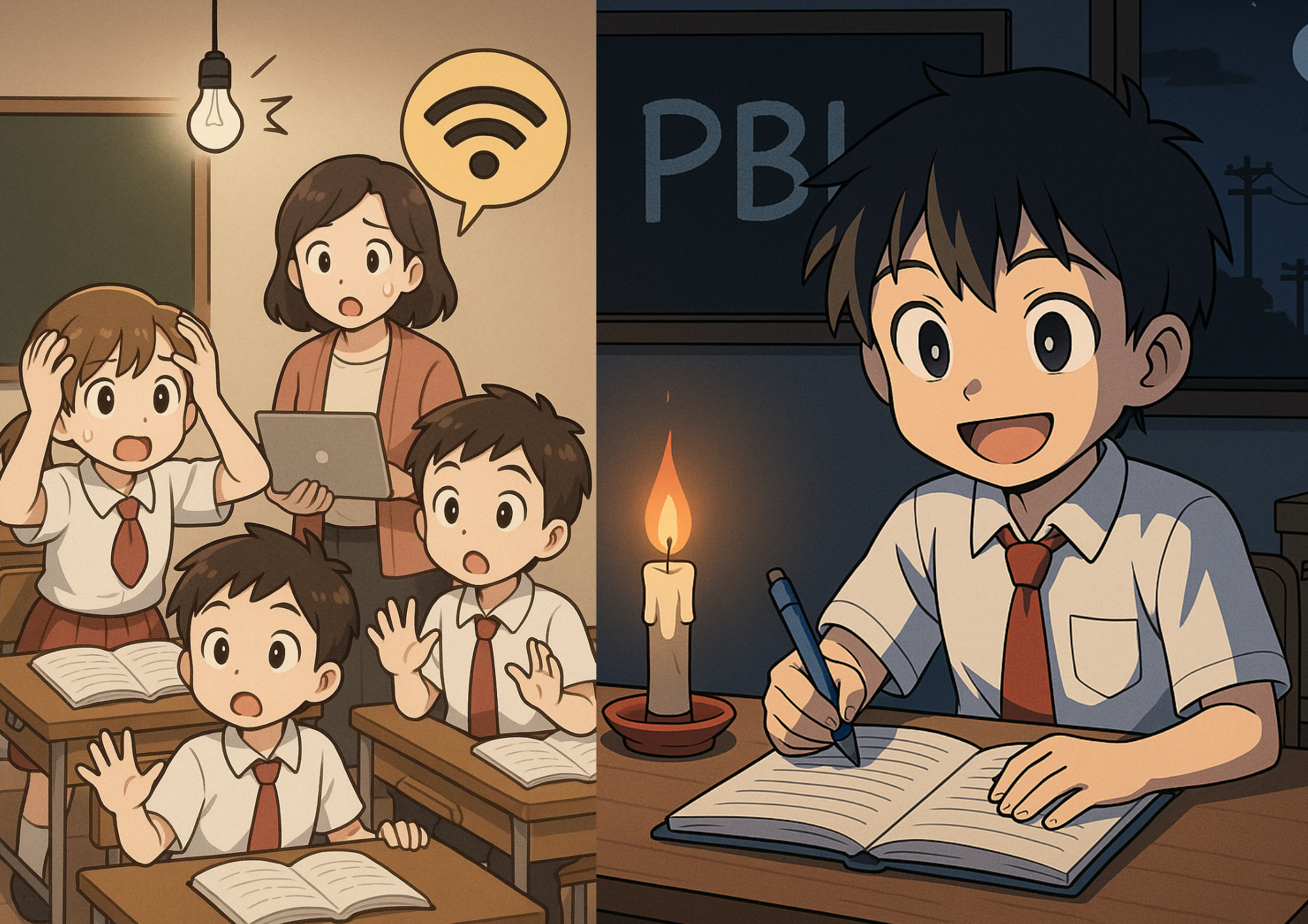 Ketika Anak SD Diberi Masalah Nyata: PBL di Tengah Lampu Mati dan Sinyal Hilang